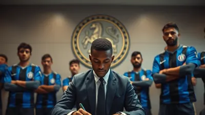 Tzolis, mid-30s, athletic build, wearing a plain blue shirt with black sleeves and matching blue shorts, sprinting with...